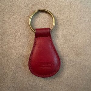 Coach 7210 Red Leather Keychain